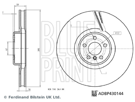 Disc frana ADBP430144 BLUE PRINT