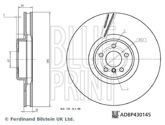 Disc frana ADBP430145 BLUE PRINT