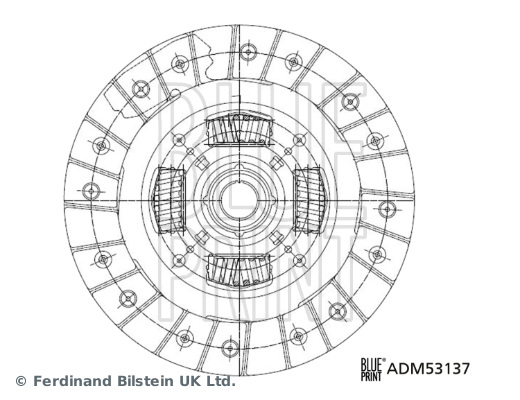 Disc ambreiaj ADM53137 BLUE PRINT