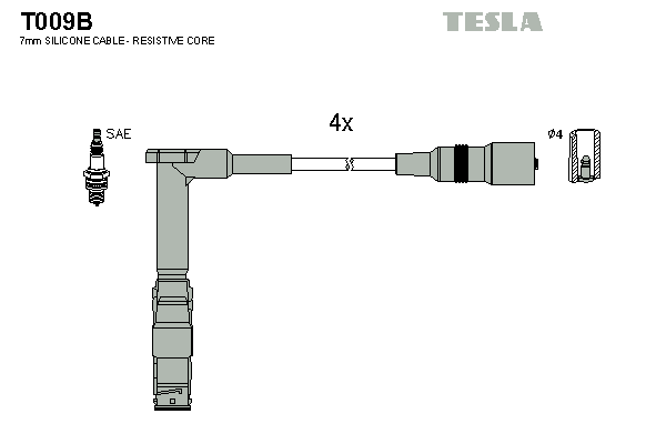 Set cablaj aprinder T009B TESLA