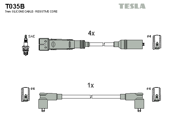 Set cablaj aprinder T035B TESLA