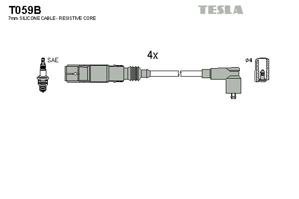 Set cablaj aprinder T059B TESLA