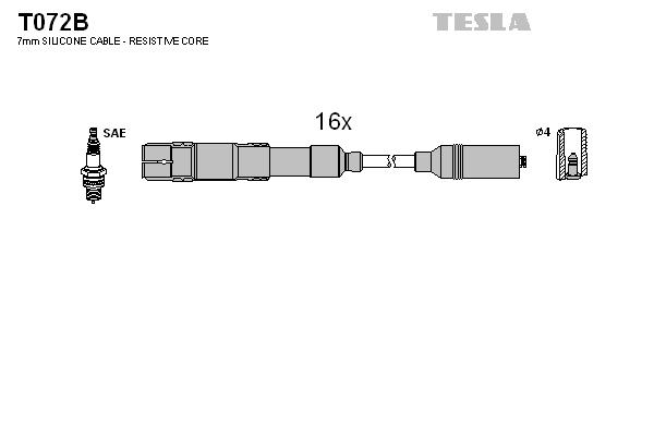 Set cablaj aprinder T072B TESLA