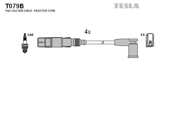Set cablaj aprinder T079B TESLA