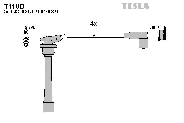 Set cablaj aprinder T118B TESLA