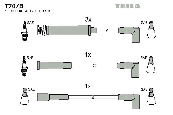 Set cablaj aprinder T267B TESLA