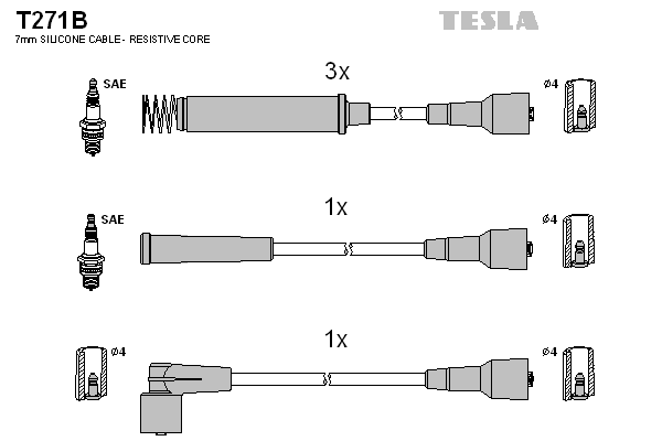 Set cablaj aprinder T271B TESLA