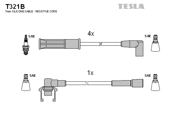 Set cablaj aprinder T321B TESLA