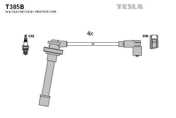 Set cablaj aprinder T385B TESLA