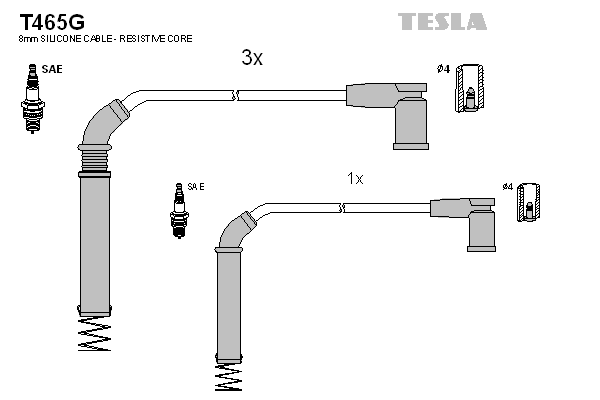 Set cablaj aprinder T465G TESLA