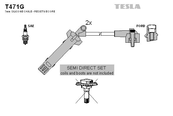 Set cablaj aprinder T471G TESLA