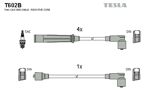 Set cablaj aprinder T602B TESLA