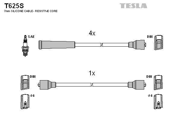 Set cablaj aprinder T625S TESLA