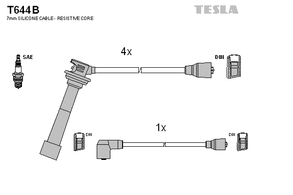 Set cablaj aprinder T644B TESLA