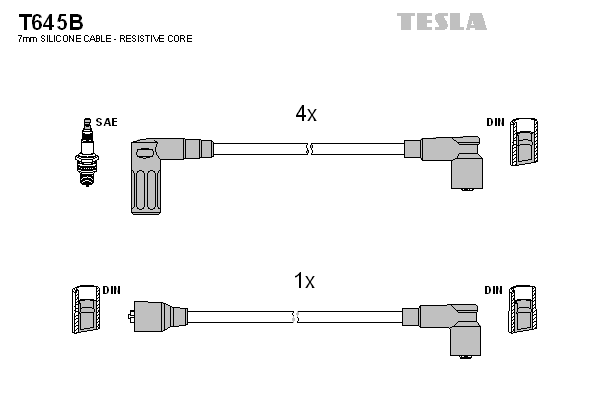 Set cablaj aprinder T645B TESLA