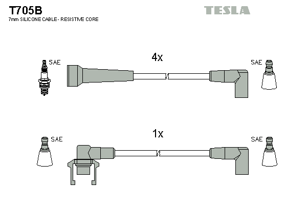 Set cablaj aprinder T705B TESLA