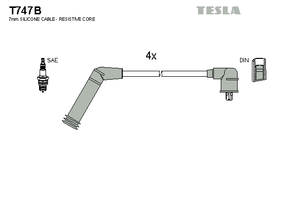 Set cablaj aprinder T747B TESLA