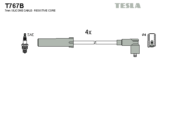 Set cablaj aprinder T767B TESLA