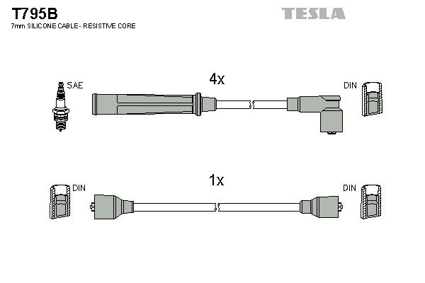 Set cablaj aprinder T795B TESLA