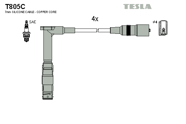 Set cablaj aprinder T805C TESLA