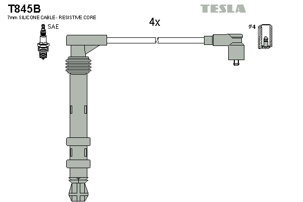 Set cablaj aprinder T845B TESLA