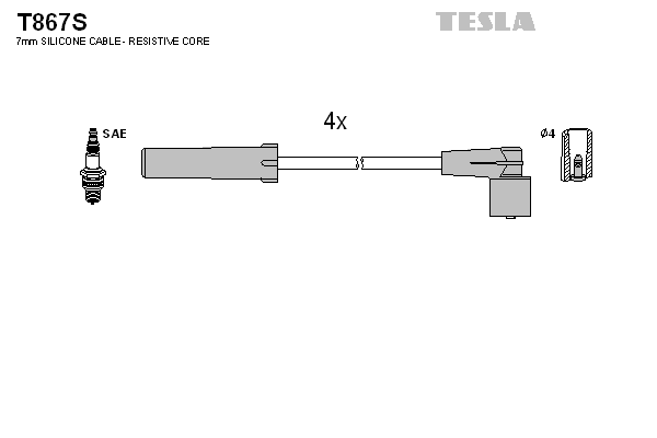 Set cablaj aprinder T867S TESLA