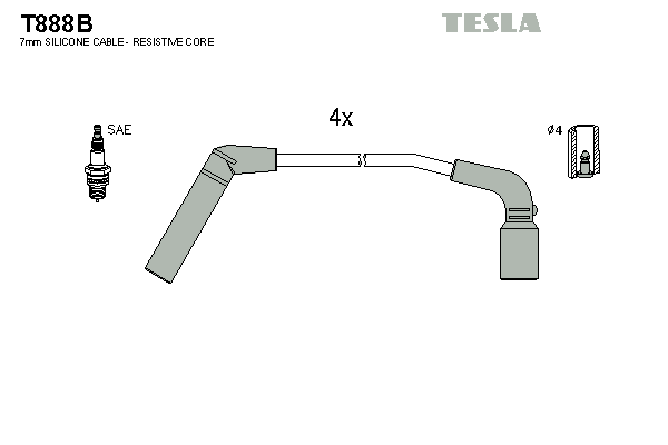 Set cablaj aprinder T888B TESLA