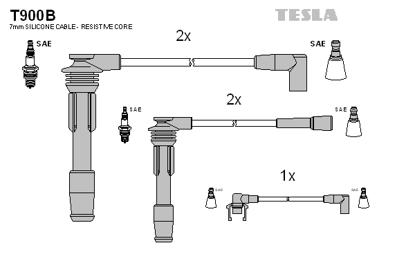 Set cablaj aprinder T900B TESLA