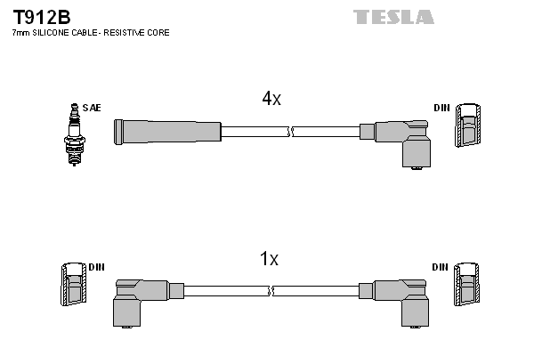 Set cablaj aprinder T912B TESLA