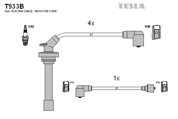 Set cablaj aprinder T933B TESLA