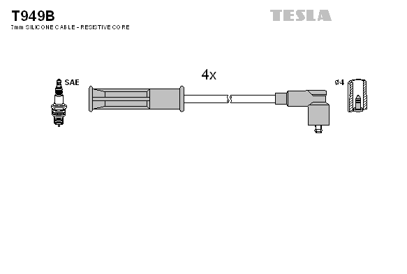 Set cablaj aprinder T949B TESLA