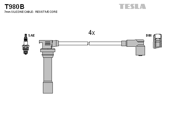 Set cablaj aprinder T980B TESLA