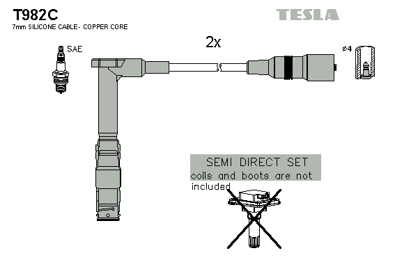 Set cablaj aprinder T982C TESLA