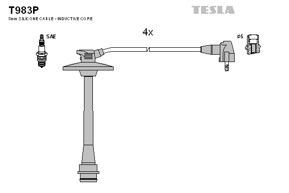 Set cablaj aprinder T983P TESLA