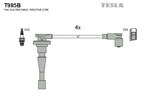 Set cablaj aprinder T985B TESLA