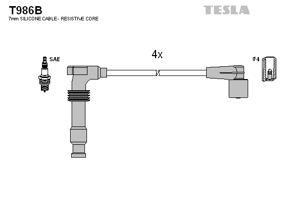 Set cablaj aprinder T986B TESLA