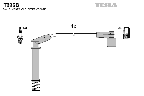 Set cablaj aprinder T996B TESLA