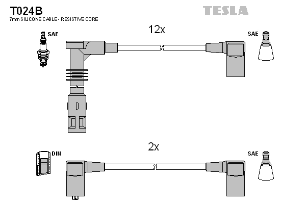Set cablaj aprinder T024B TESLA