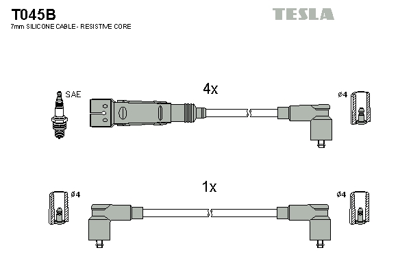 Set cablaj aprinder T045B TESLA