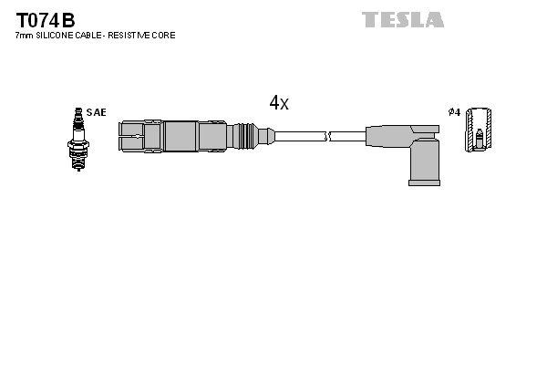 Set cablaj aprinder T074B TESLA