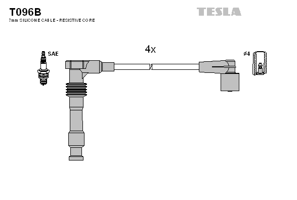 Set cablaj aprinder T096B TESLA