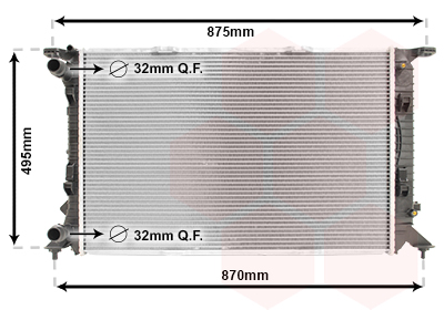 Radiator, racire motor 03002292 VAN WEZEL