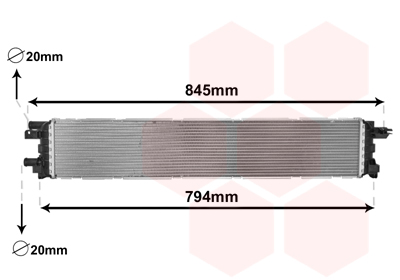 Radiator, racire motor 03002366 VAN WEZEL