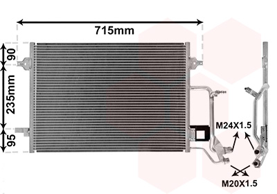 Condensator, climatizare 03005140 VAN WEZEL