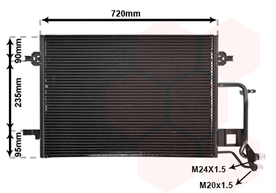 Condensator, climatizare 03005176 VAN WEZEL