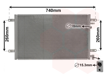 Condensator, climatizare 03005237 VAN WEZEL
