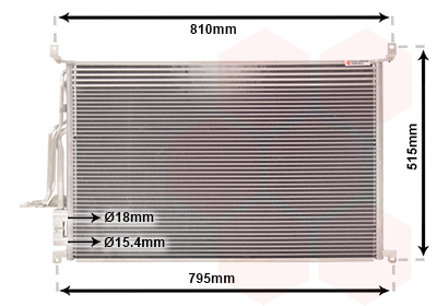 Condensator, climatizare 03005301 VAN WEZEL