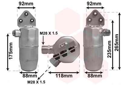 Uscator,aer conditionat 0300D004 VAN WEZEL