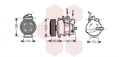 Compresor, climatizare 0300K295 VAN WEZEL