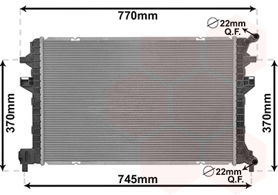 Radiator, racire motor 03012705 VAN WEZEL
